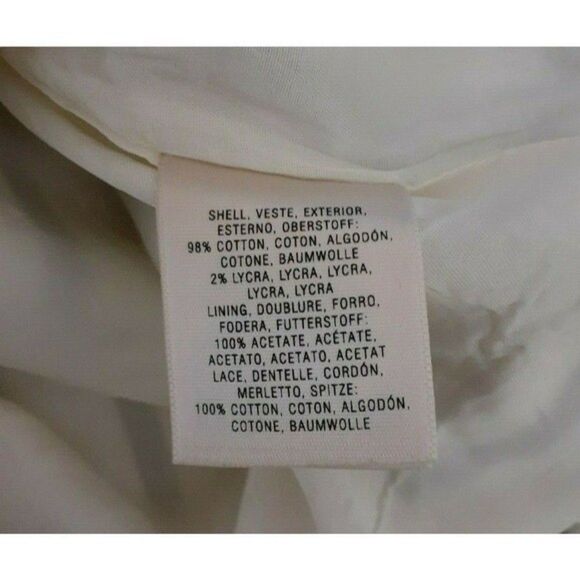 Anthropologie Maeve Chessia Striped Lace Sleeveless Dress Size 0 Black & Ivory - Picture 9 of 10